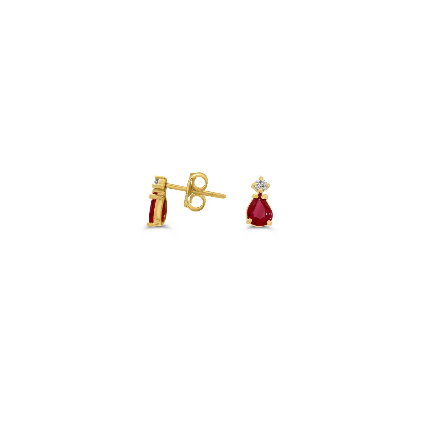 Ruby Diamond Earrings