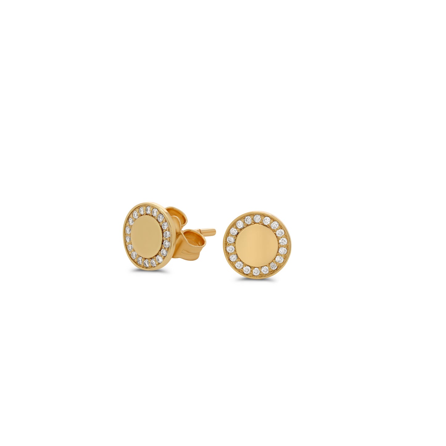 Round Diamond Earrings