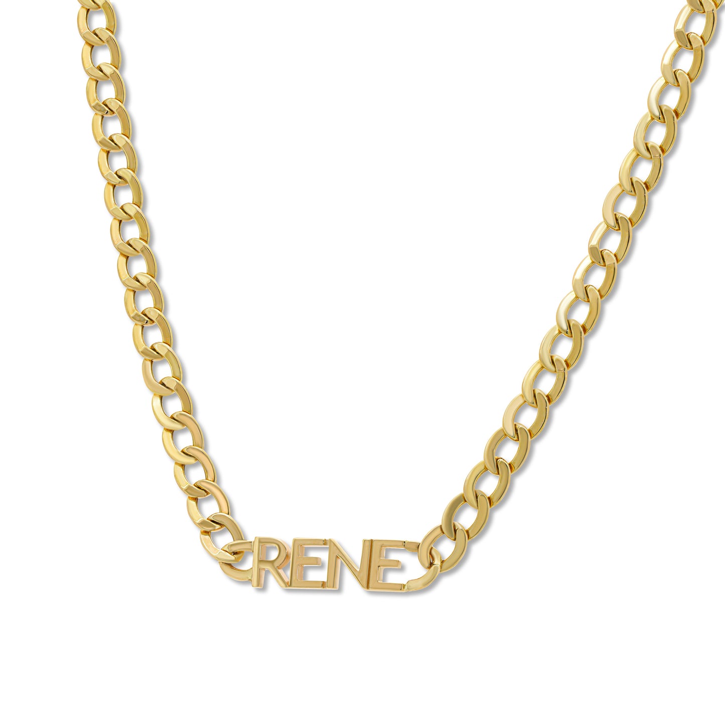 Miami Curb Name Necklace