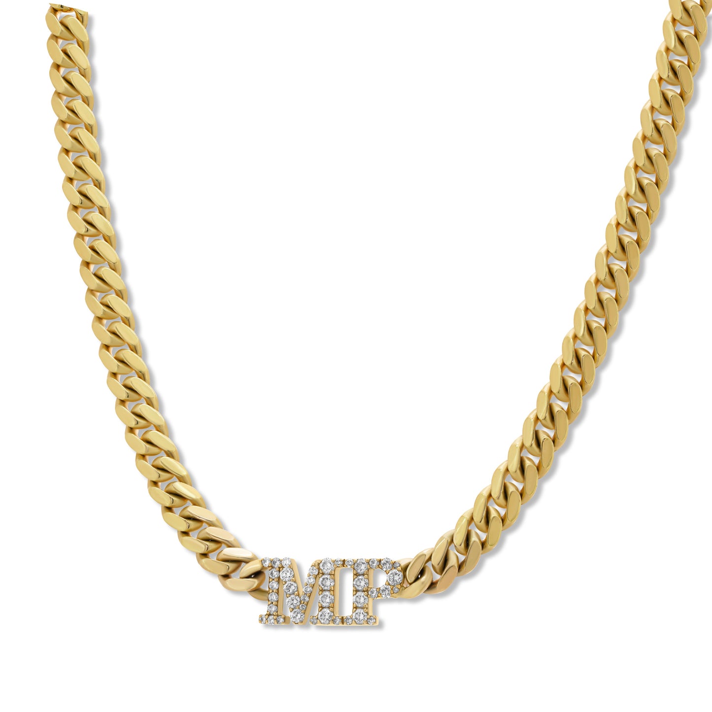 Cuban Link Initials Necklace