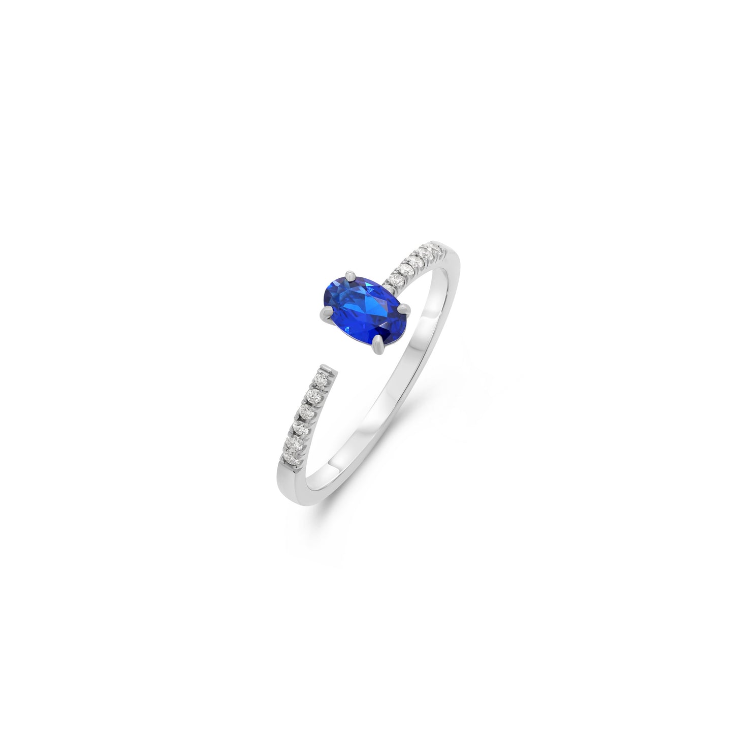 Sapphire Diamond Ring