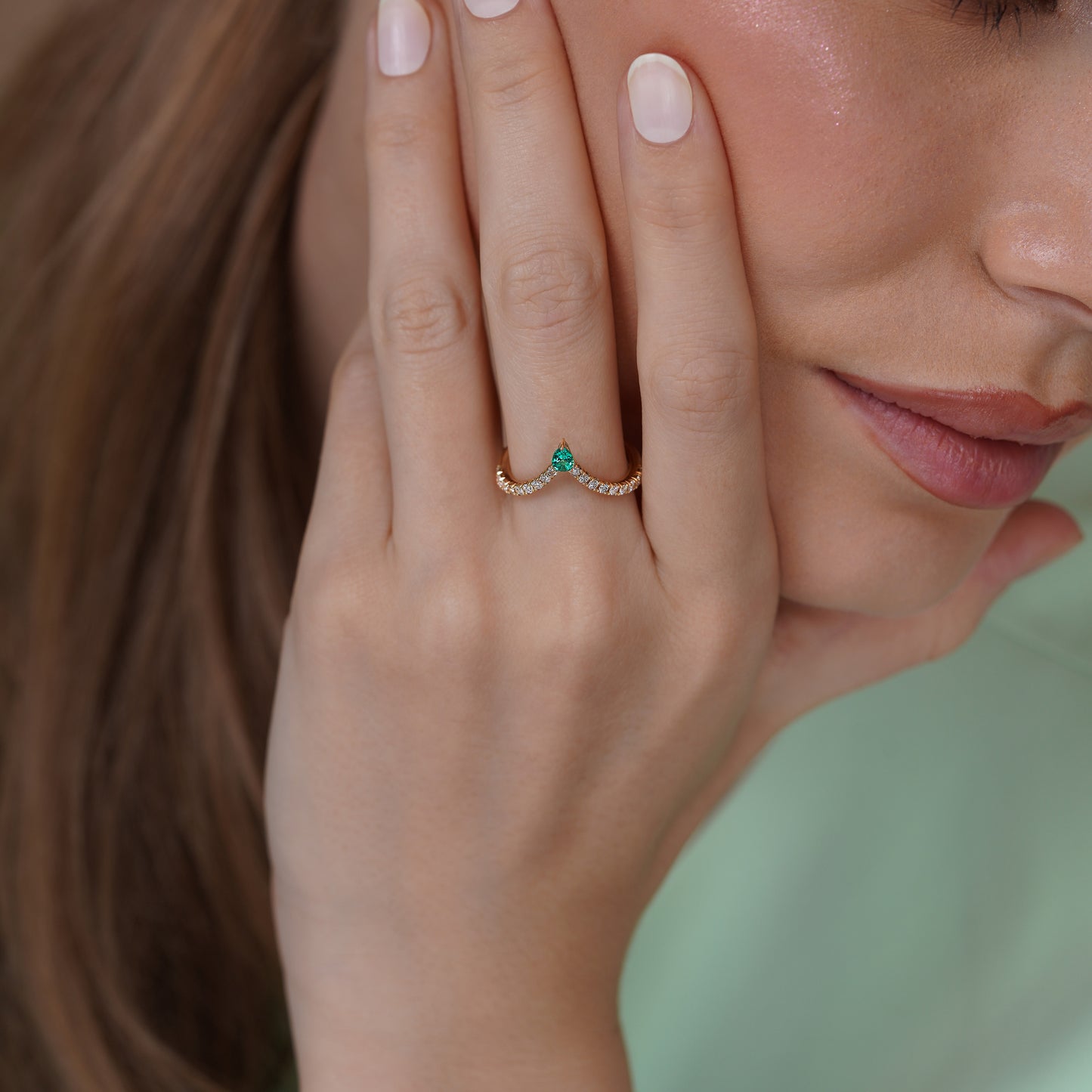 Emerald Diamond Ring