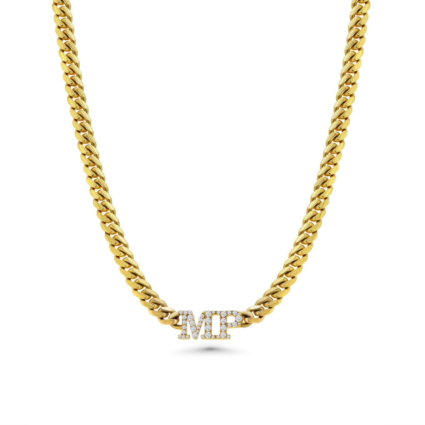 Cuban Link Initials Necklace